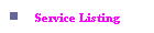 Service Listing
